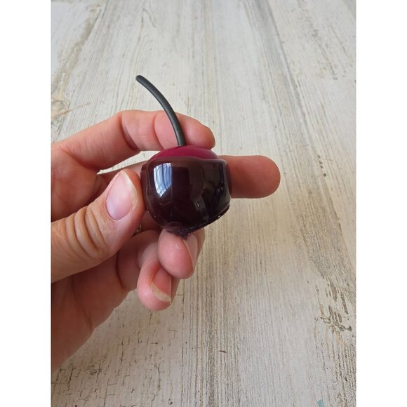 hulet vintage Realistic chocolate covered cherry figurine statue signed - Picture 6 of 7